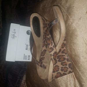 Style & Co platform leopard sandal